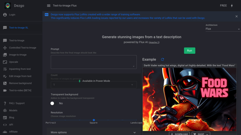 Dezgo preview