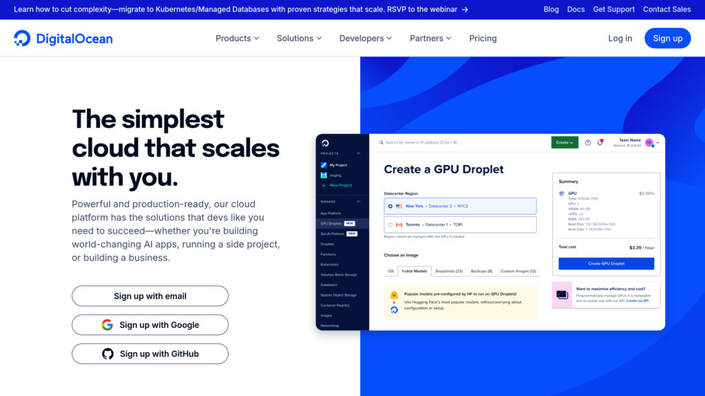 DigitalOcean preview