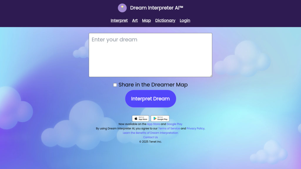 Dream Interpreter AI preview