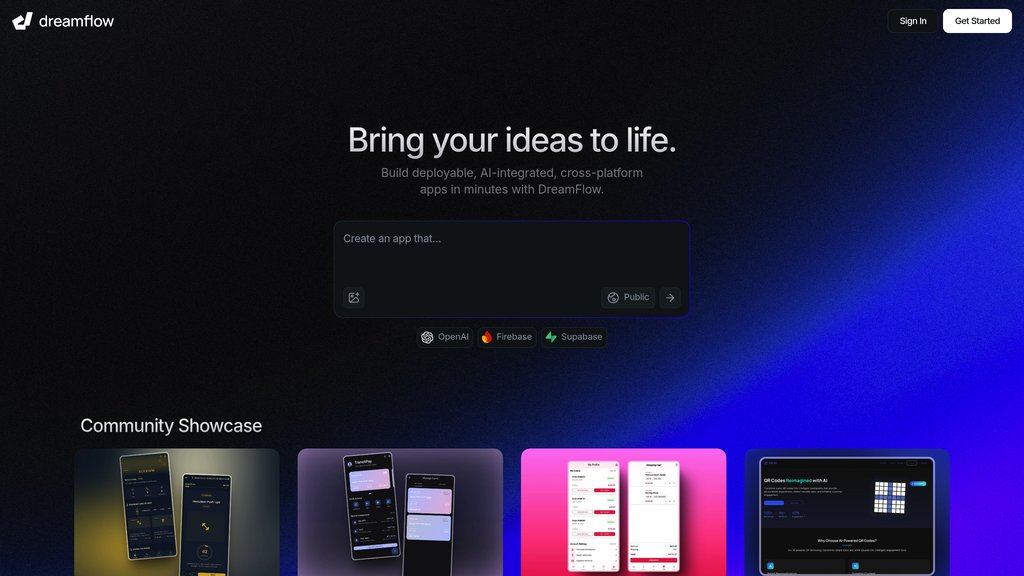 DreamFlow preview