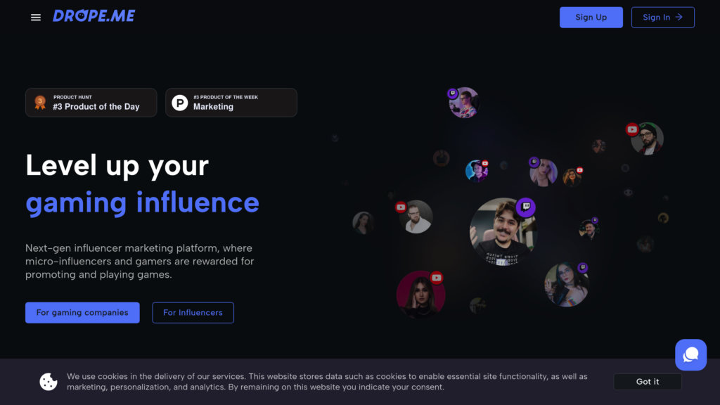 Drope.me preview