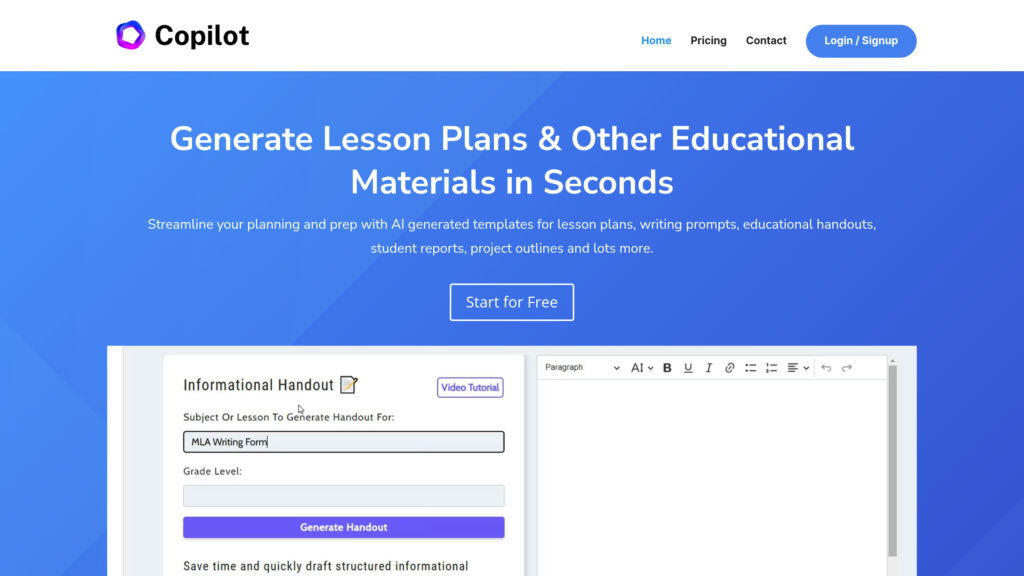 Education Copilot preview