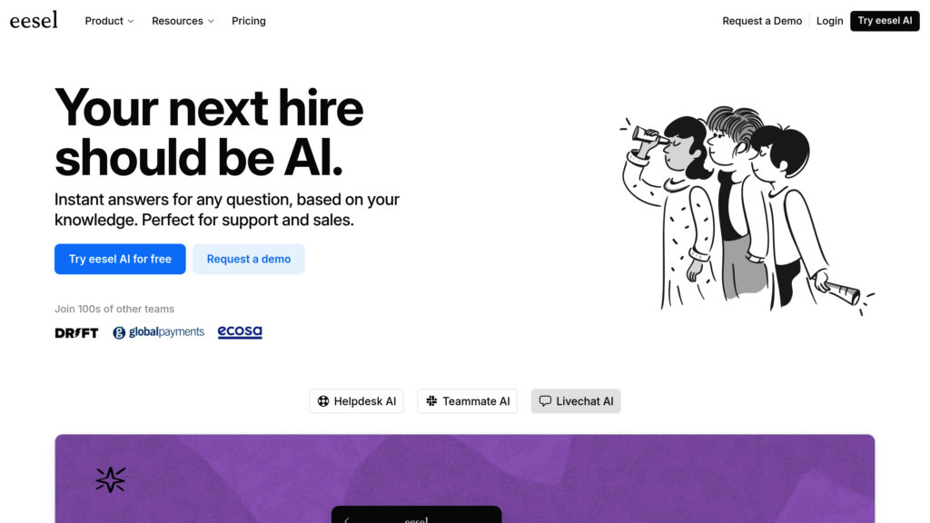 eesel AI preview