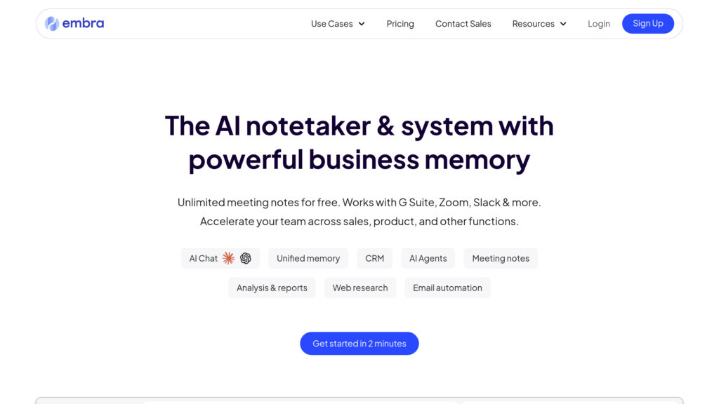 Embra AI preview