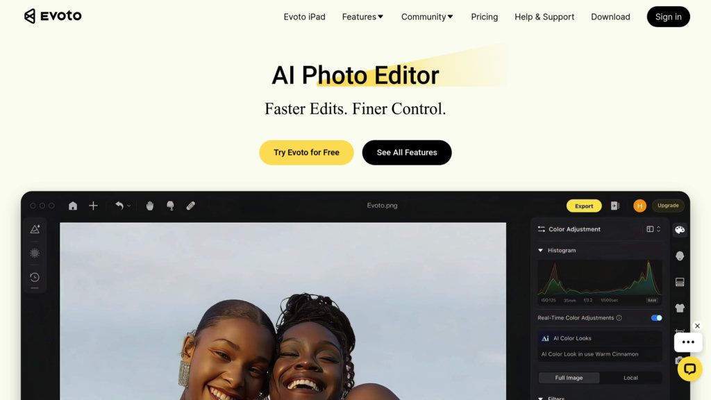 Evoto AI preview