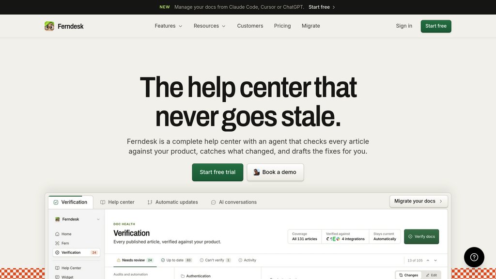 Ferndesk preview