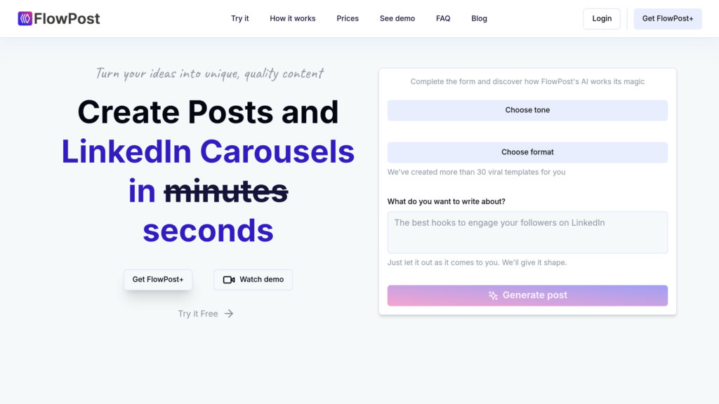 FlowPost preview
