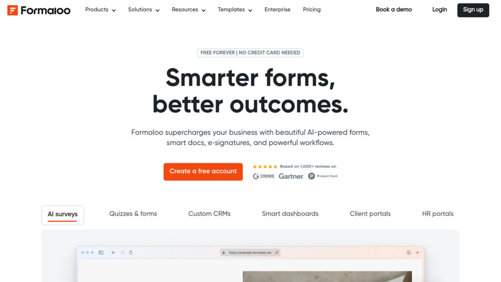 Formaloo preview