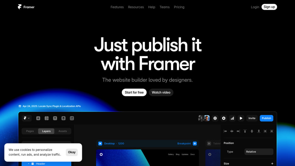Framer AI preview