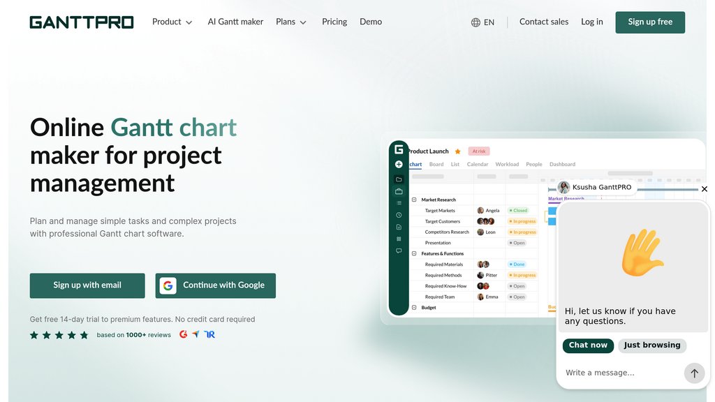 GanttPRO preview