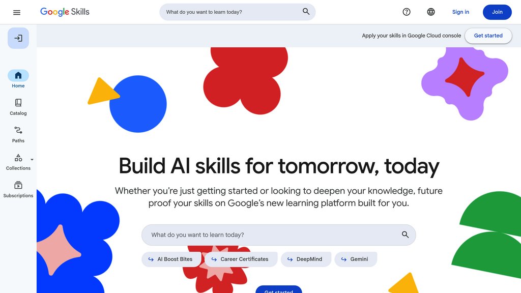 Google Skills preview