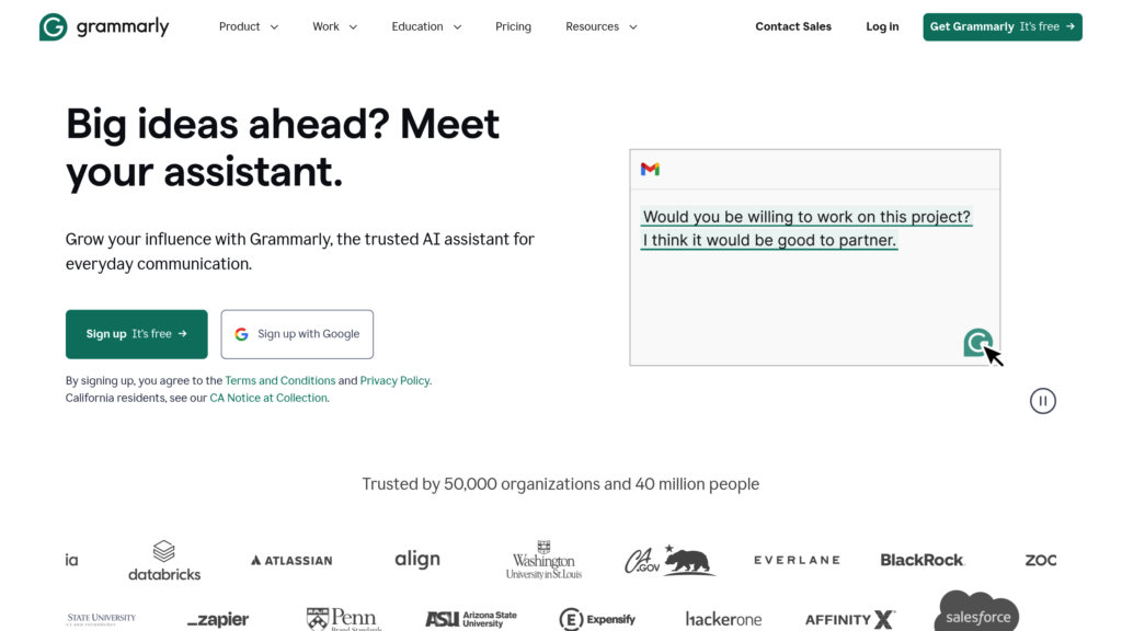 Grammarly preview