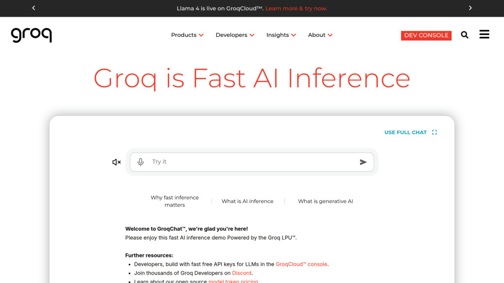 Groq preview