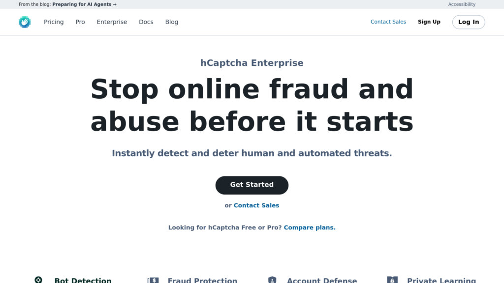 hCaptcha preview