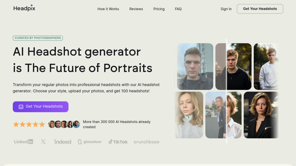Headpix AI Headshot Generator preview