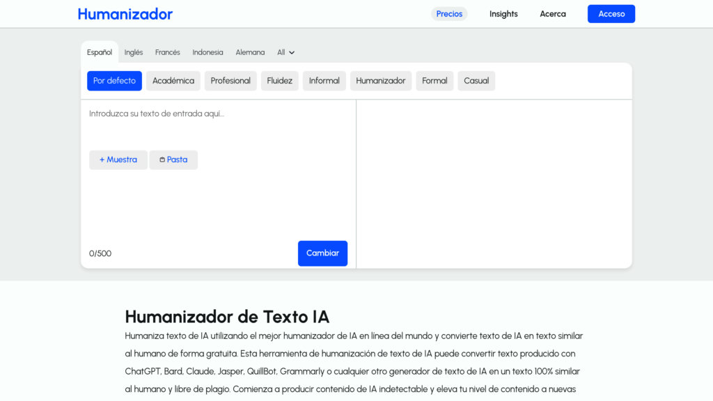 Humanizador de Texto IA preview