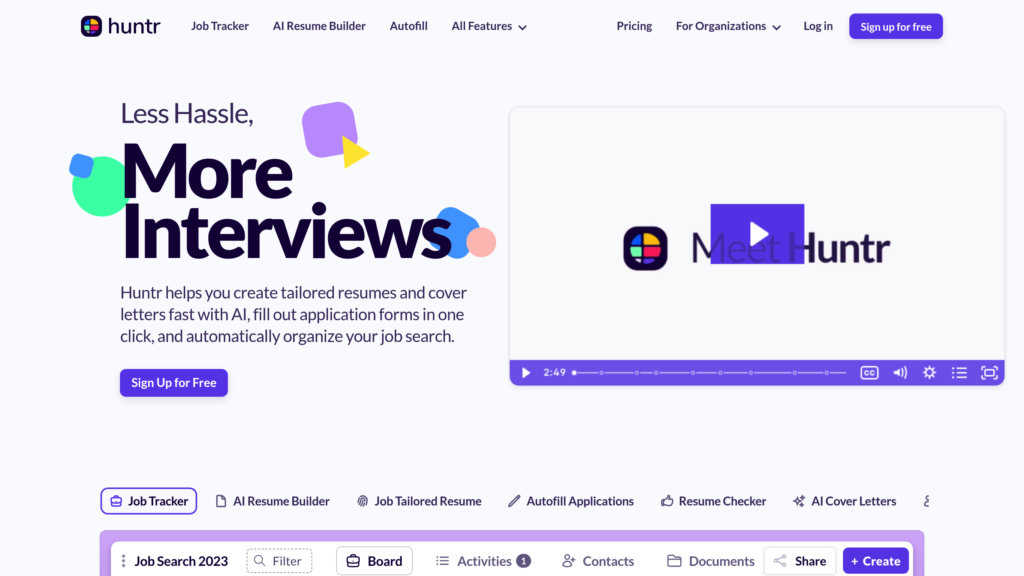 Huntr preview