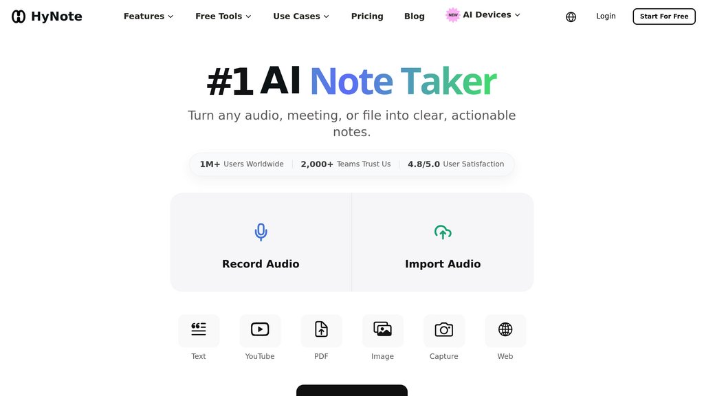HyNote preview