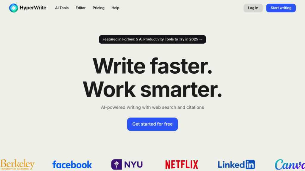 HyperWrite AI preview
