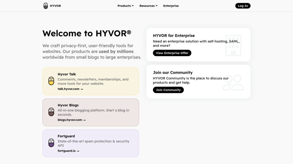 Hyvor preview