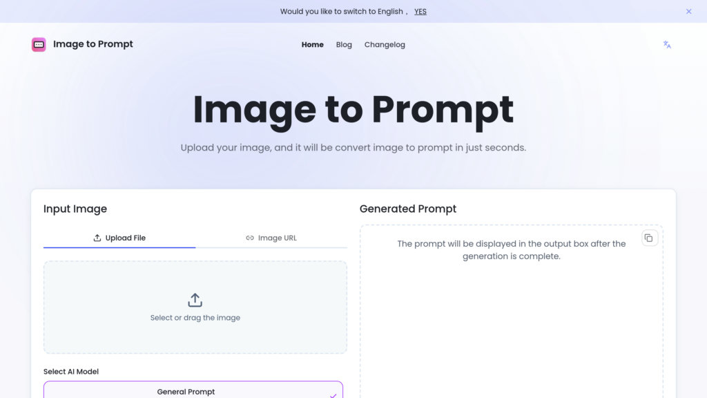 Image to Prompt preview