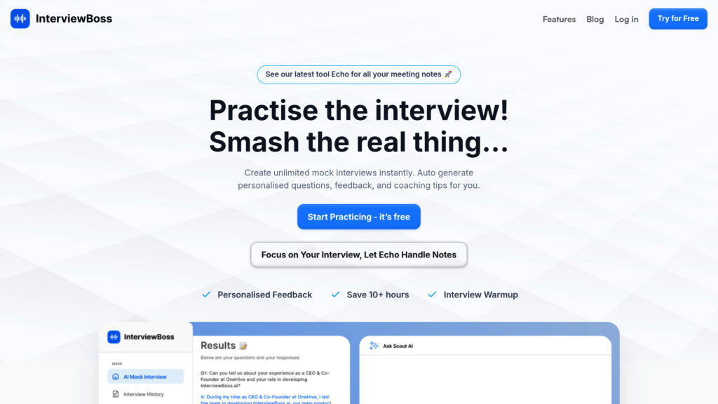 InterviewBoss preview