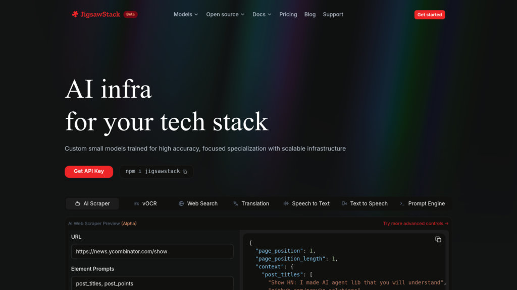 JigsawStack preview