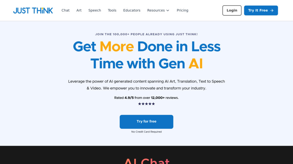 Just Think AI preview