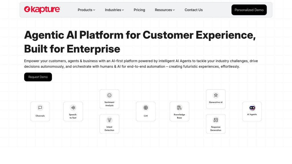 Kapture CRM preview
