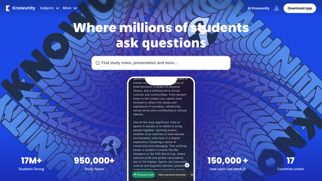 Knowunity preview