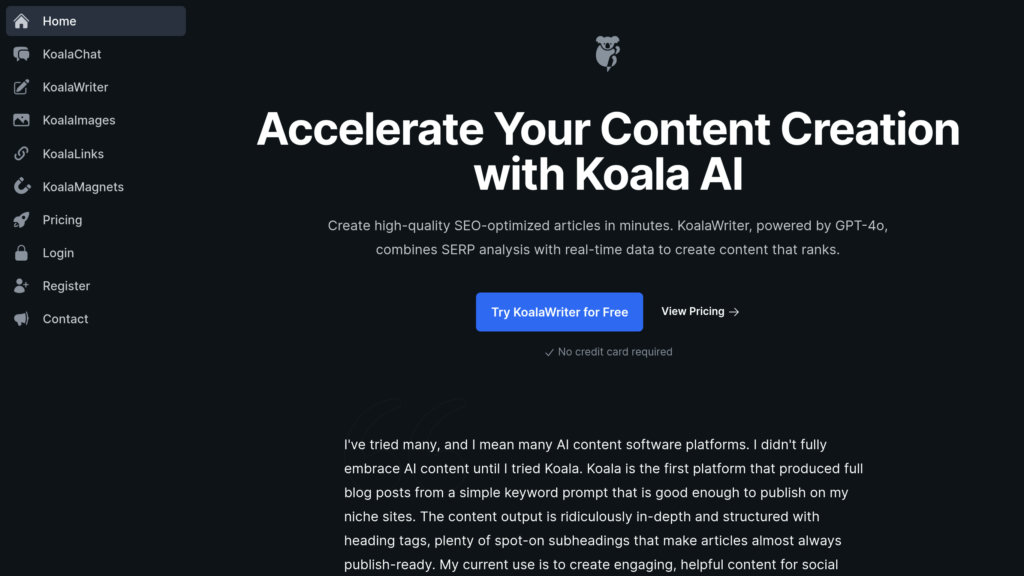 KoalaWriter preview