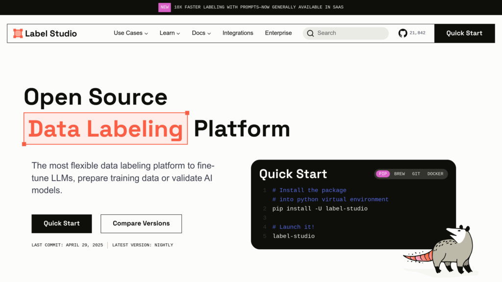 Label Studio preview