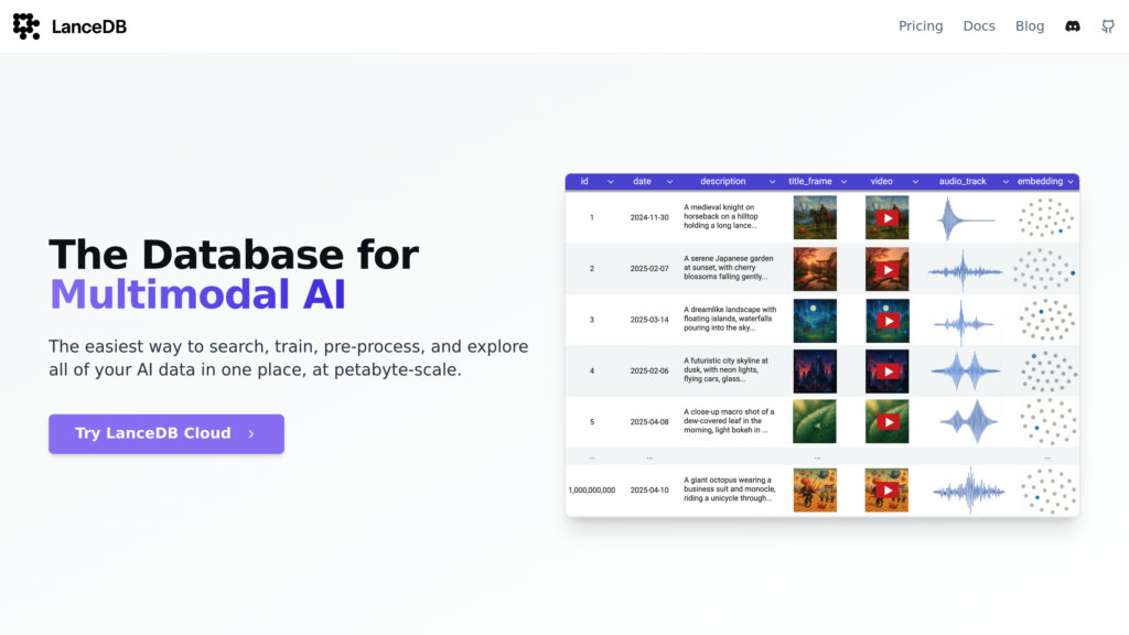 LanceDB preview