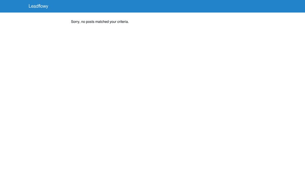 Leadflowy preview