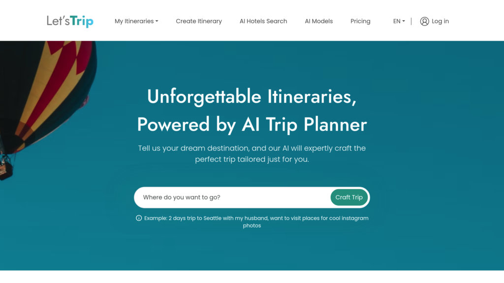 Let’s Trip AI preview