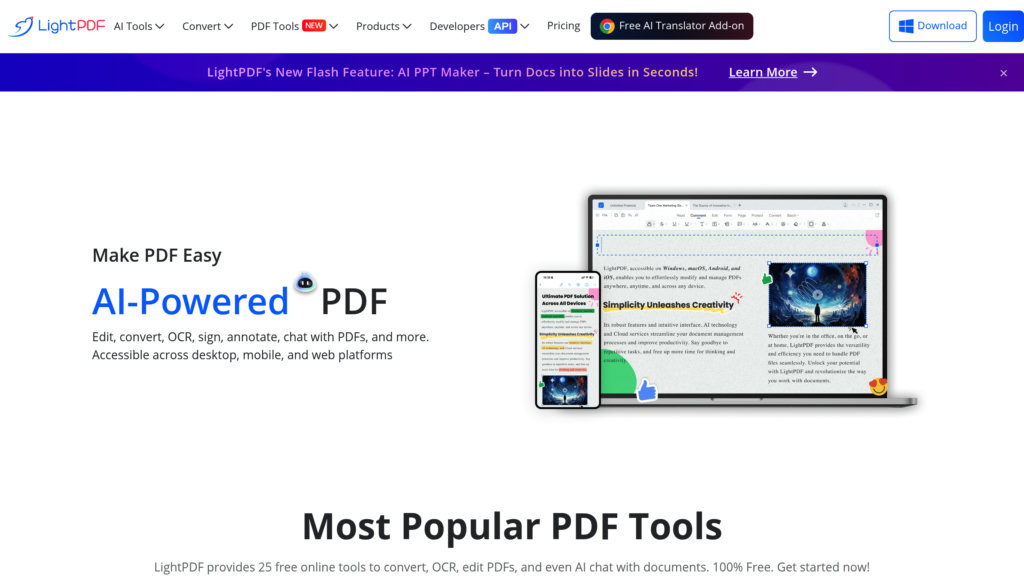 LightPDF preview