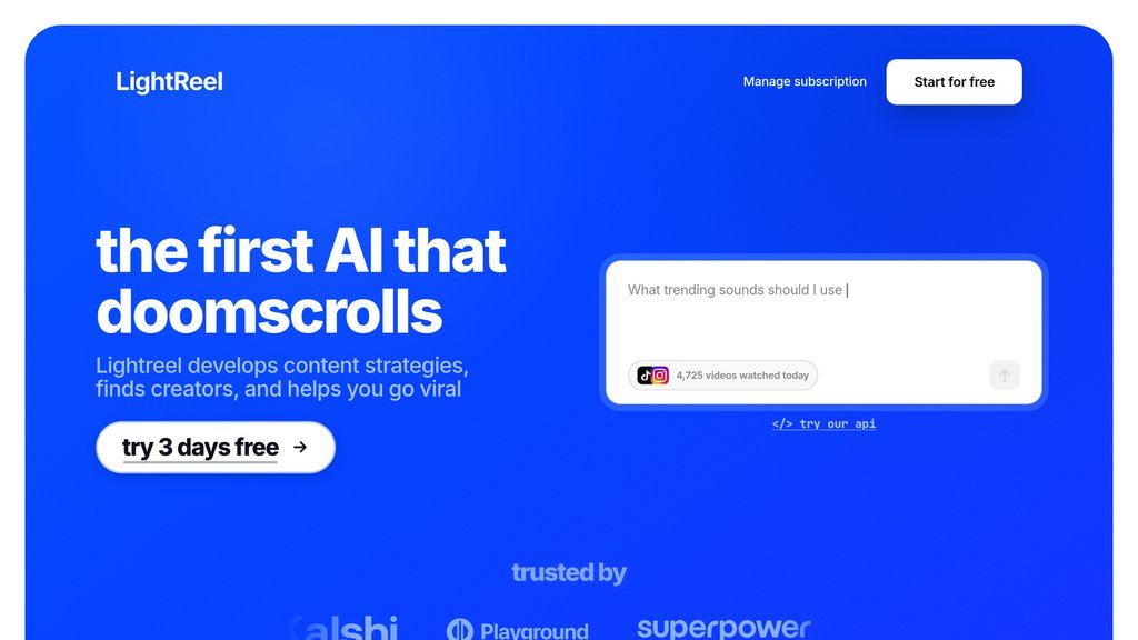 LightReel preview