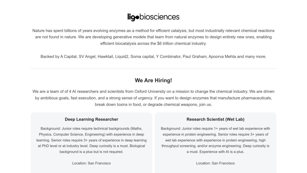 Ligo Biosciences preview