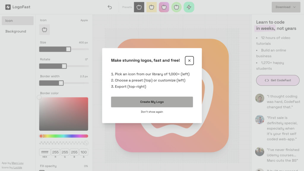 LogoFast preview