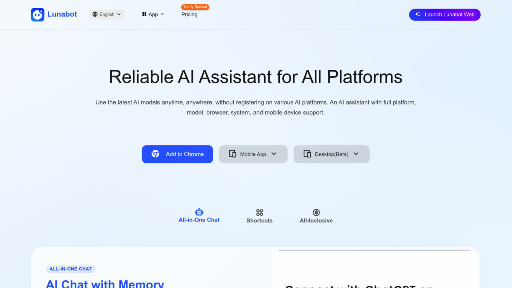 Lunabot.AI preview