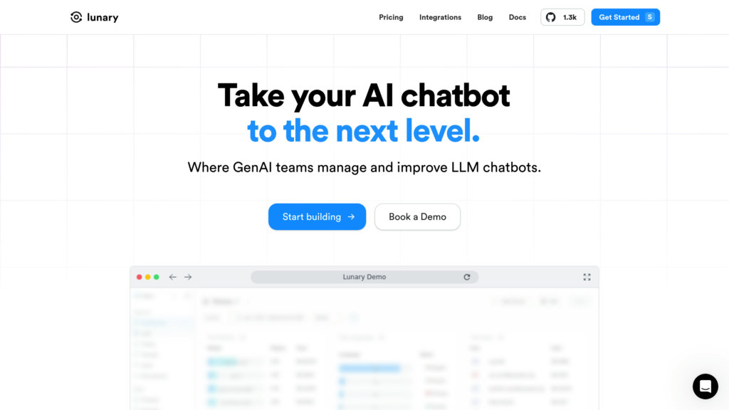 Lunary AI preview