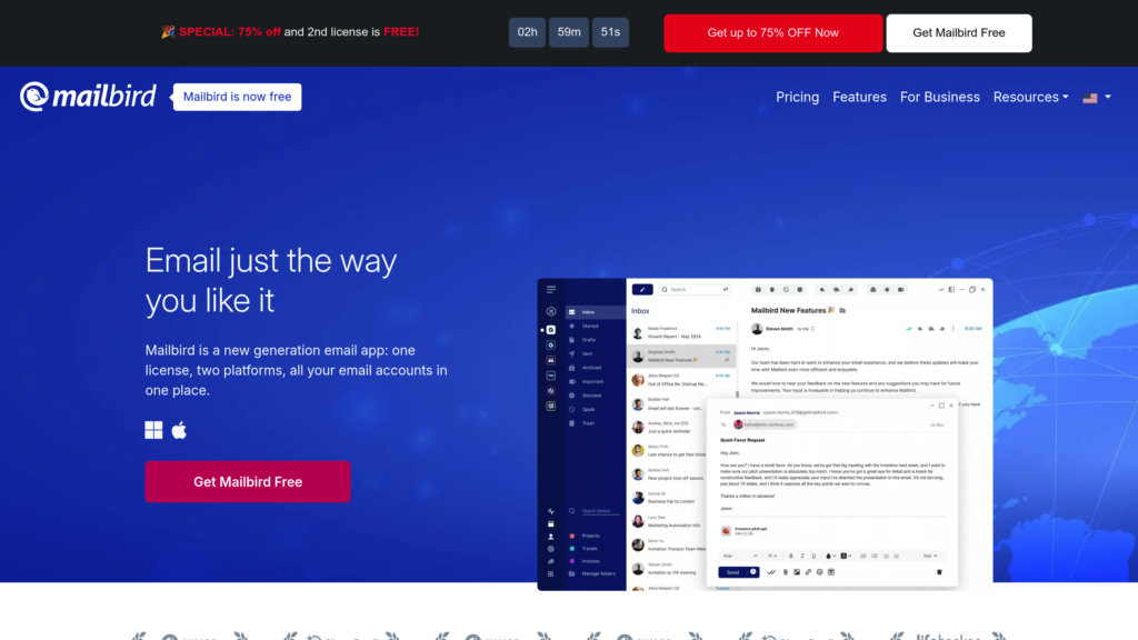 Mailbird preview
