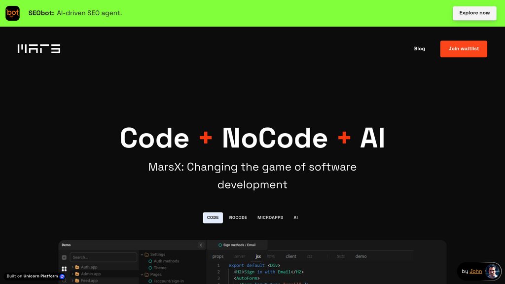 MarsX preview