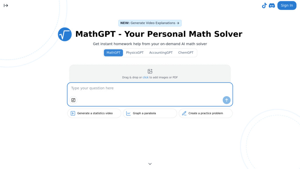 MathGPT preview