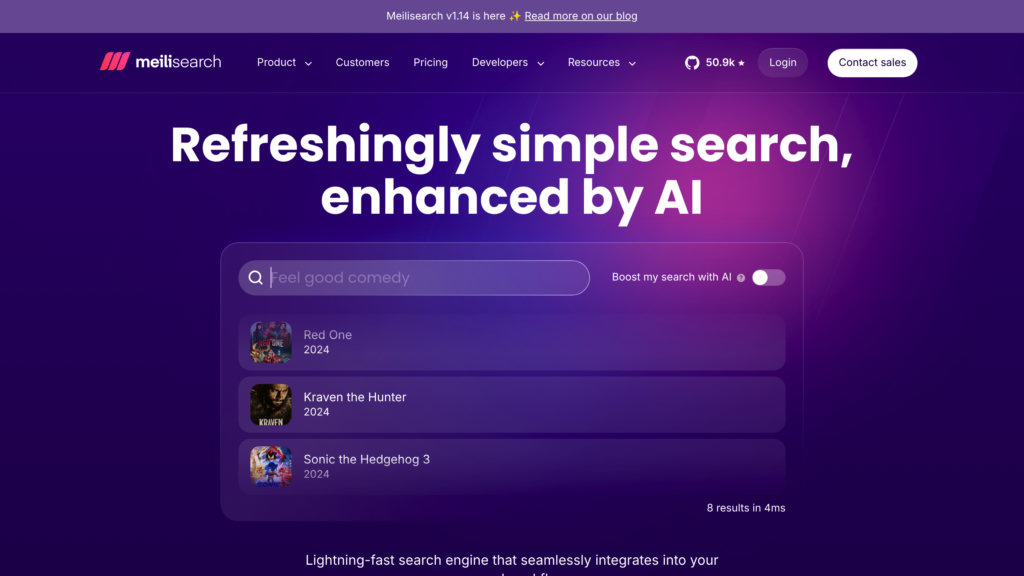 Meilisearch preview