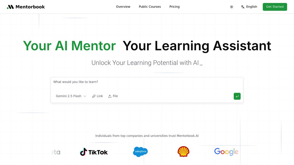Mentorbook preview