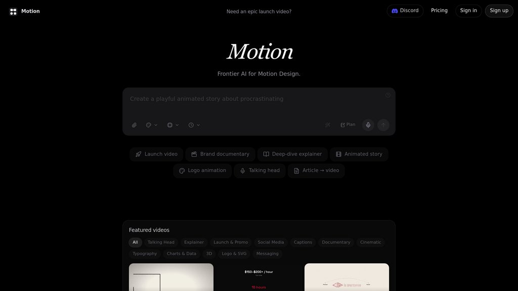 Motion preview