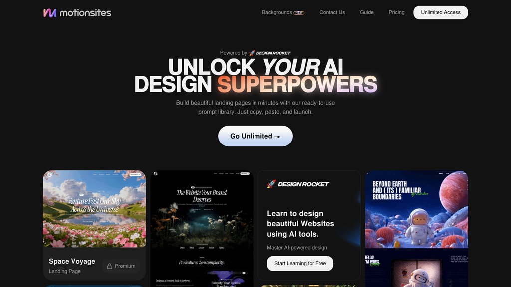 MotionSites preview