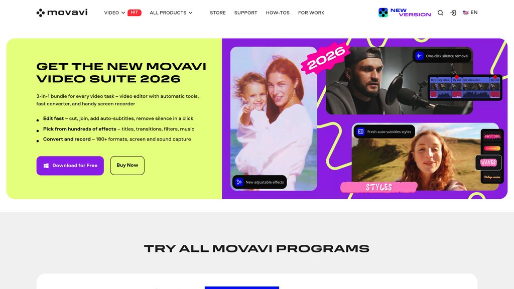 Movavi Video Editor 2026 preview