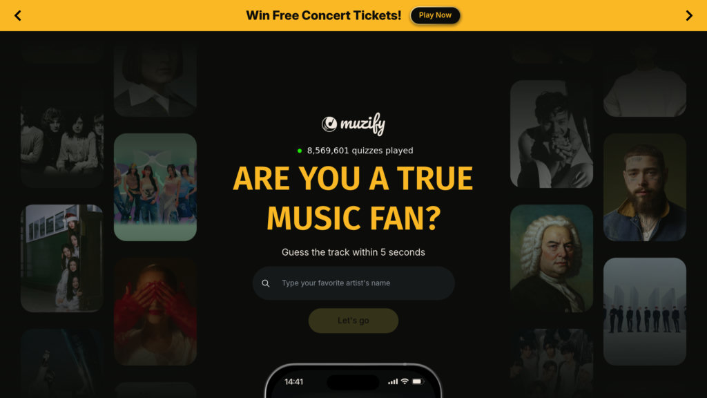 Muzify.ai preview